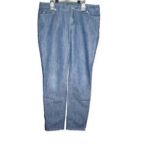 Women's Michael Kors Denim Blue Jeans Size 8 Tapered Leg Dark Wash